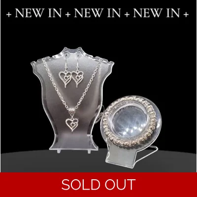 Two Hearts, One Heart Parure with Bracelet - Silver